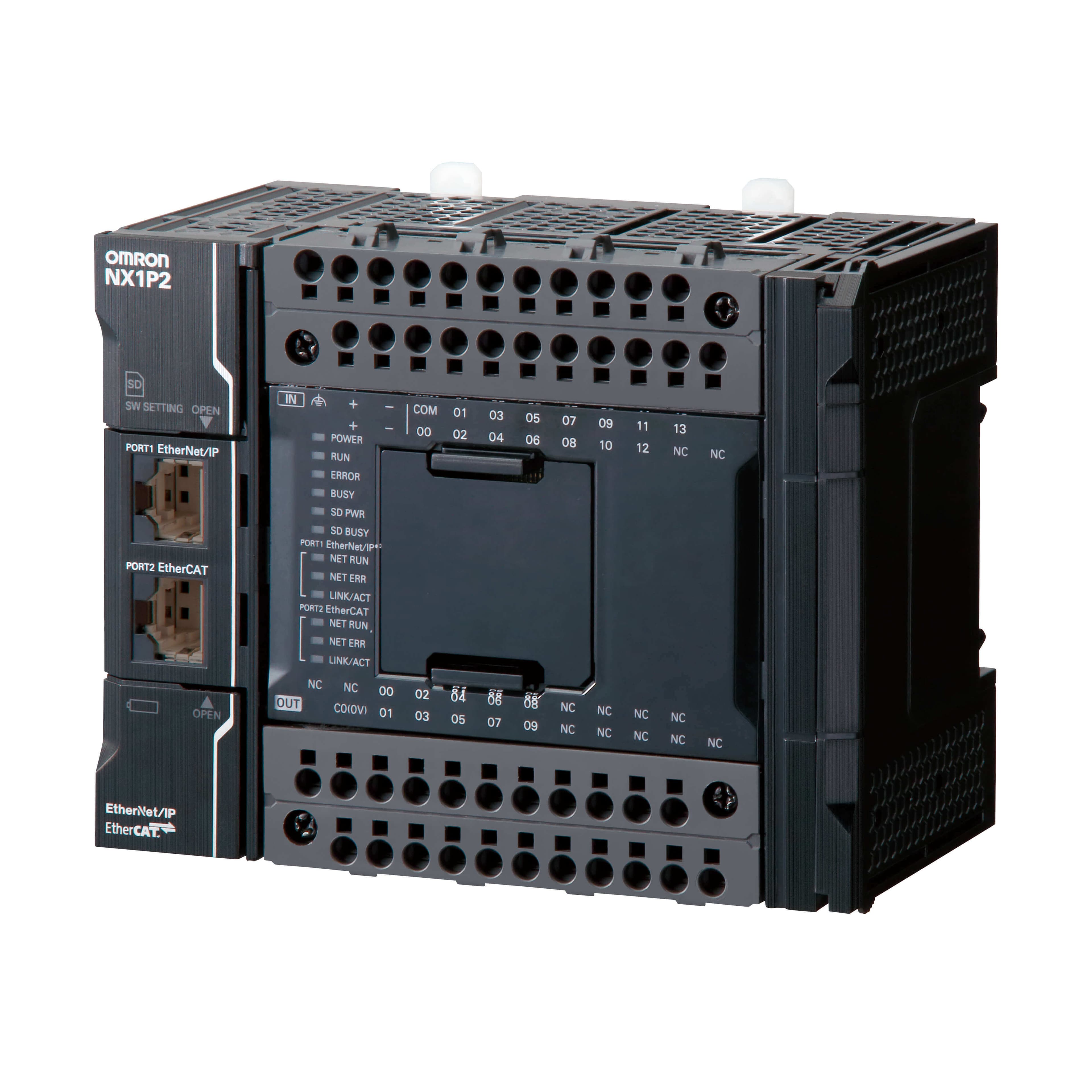 OMRON NX1P2-9024DT1 — NX1P2 Compact Controller - Controllers & PLCs product front view