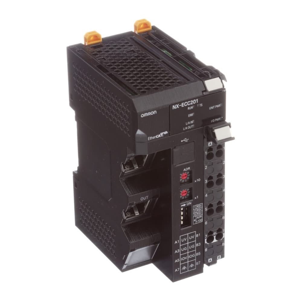 OMRON NX-ECC201 — NX-ECC Series Ethercat Connector Unit - Controllers & PLCs product front view image