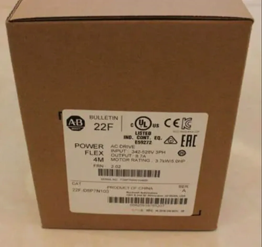 Allen Bradley 22F-D8P7N103 — PowerFlex 4M AC Drive 3.7 kW - Drives & Inverters product front view image