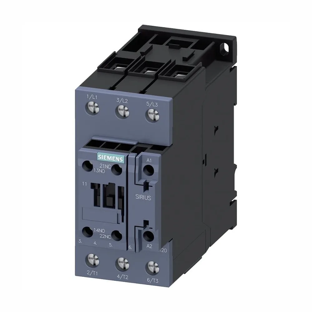 Siemens 3RT2036-1AP00 — SIRIUS 3RT2036 Contactor, 18.5 kW/400 V - Power & Electricals product front view image