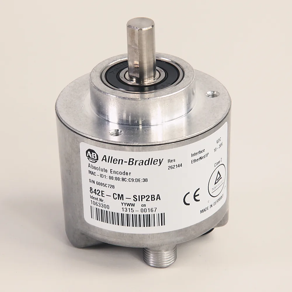 Allen Bradley 842E-CM-SIP12BA — Absolute Encoder 842E EtherNet/IP - Sensors & Encoders product front view image