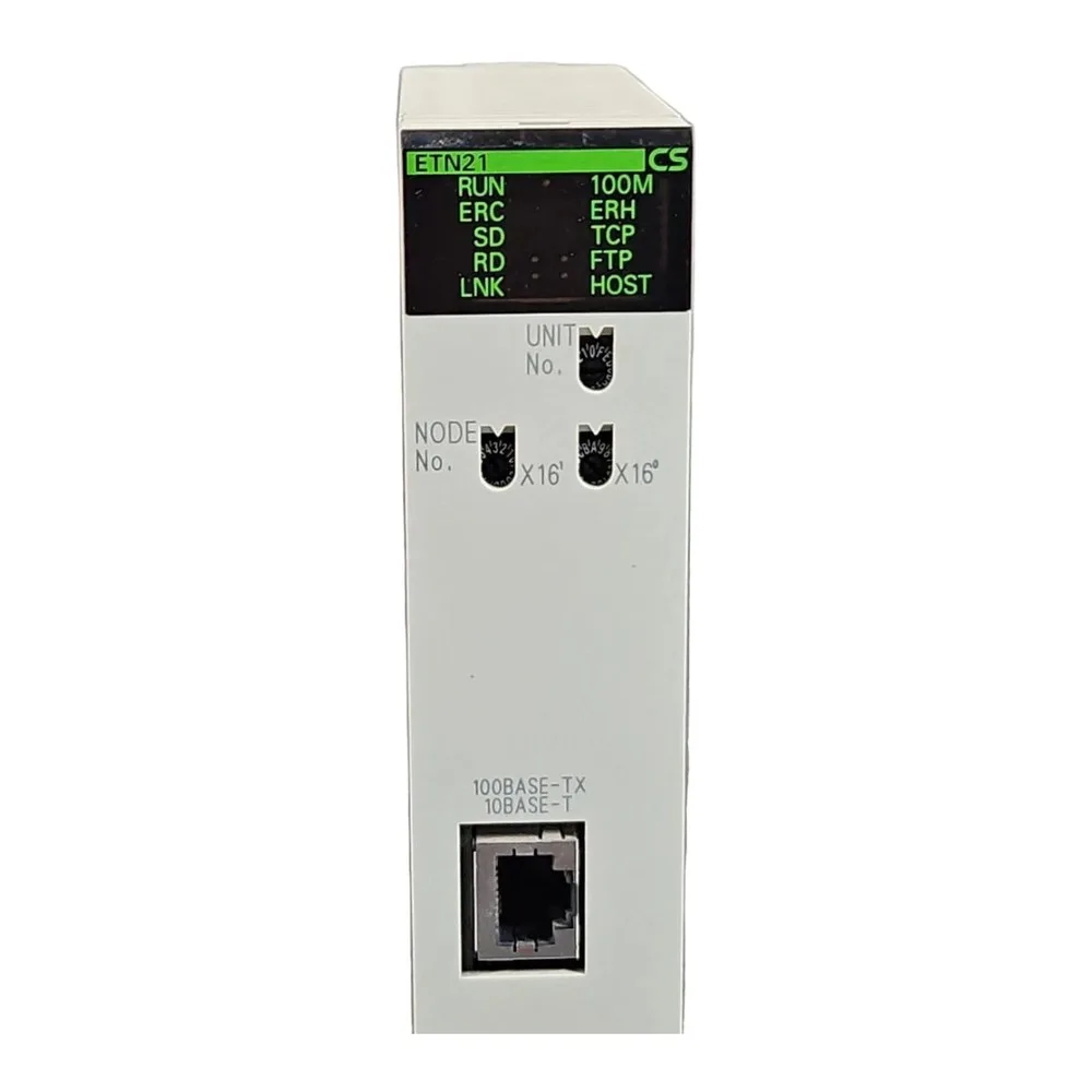 OMRON CS1W-ETN21 — CS1W-ETN Series Ethernet Communication Unit - Controllers & PLCs product front view image
