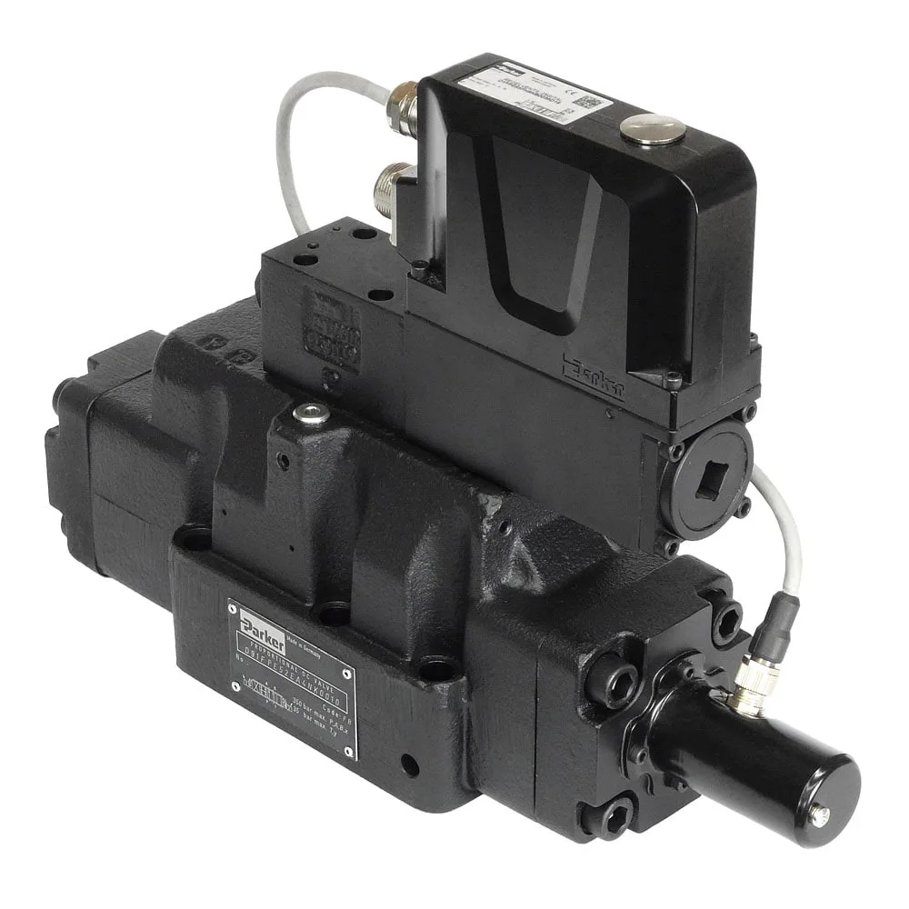 Parker D41FTE01FC4NF00 — D41FT Series Proportional Directional Control Valve - Hydraulics & Pneumatics product front view image