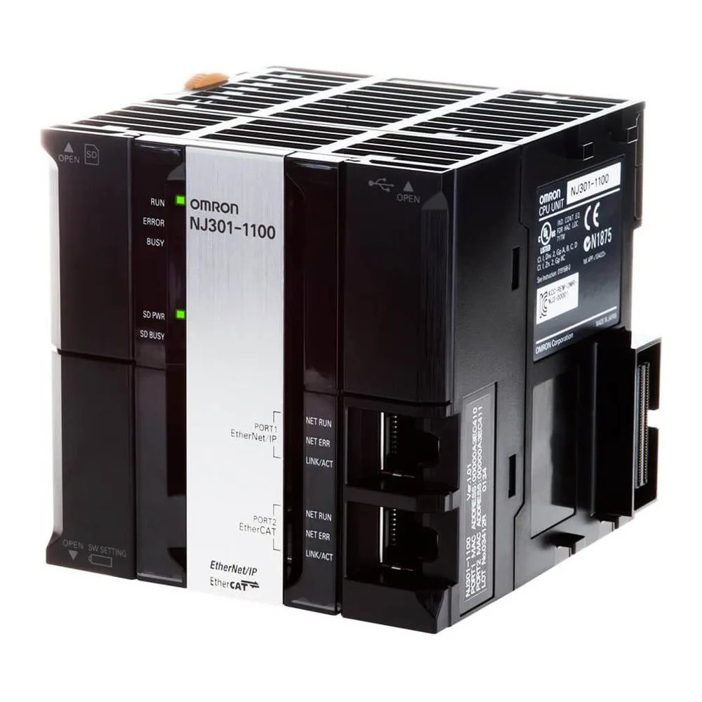 OMRON NJ301-1100 — NJ301 Series Cpu Unit - Controllers & PLCs product front view image