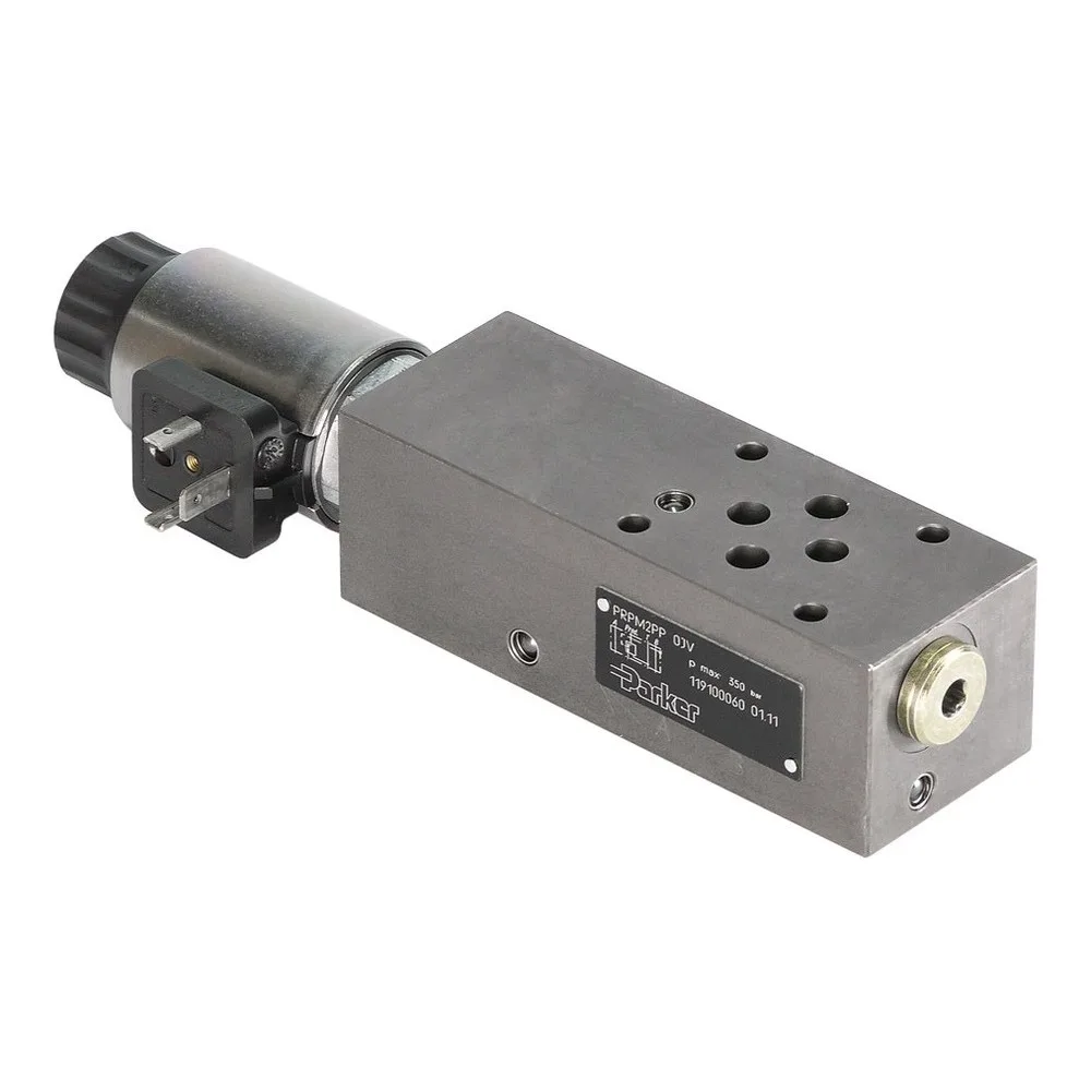 Parker PRPM3PP20KV — PRPM3PP Series Proportional Pressure-Reducing Valve - Hydraulics & Pneumatics product front view image