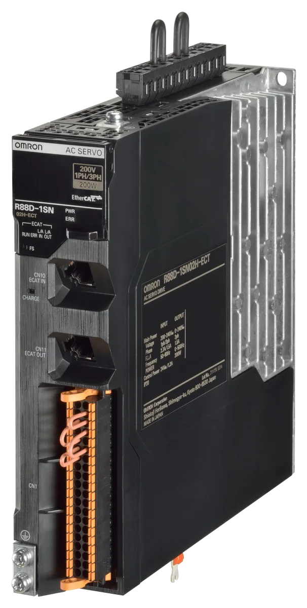 OMRON R88D-1SN08H-ECT — 1S Servo Drive - Drives & Inverters product front view image
