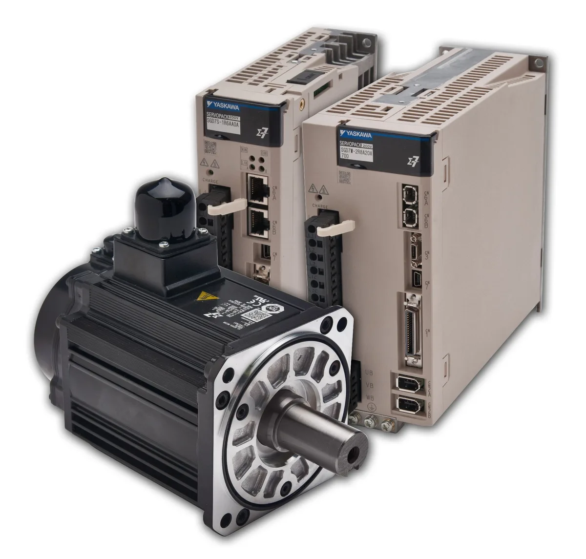 Yaskawa SGM7J-01A7A61 — Sigma-7 Servo Motor – 100W Servo Motor - Motors product front view image