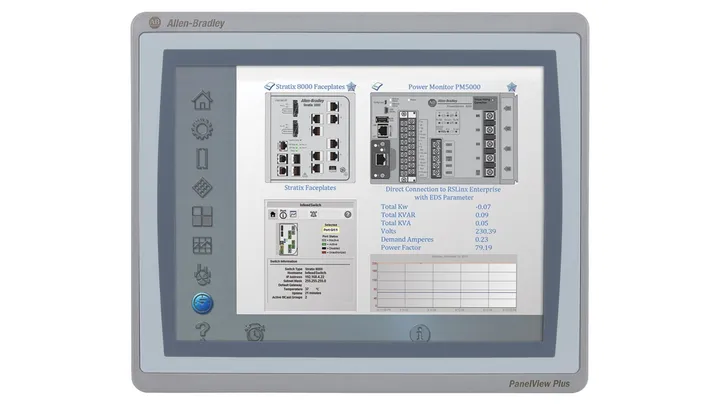 Allen Bradley 2711P-T15C22D9P — Touch Panel PanelView Plus 7 15 inch - HMI & Displays product front view