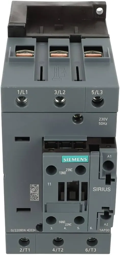 Siemens 3RT2046-1AP00 — SIRIUS 3RT2046 Contactor, 37 kW/400 V - Power & Electricals product front view