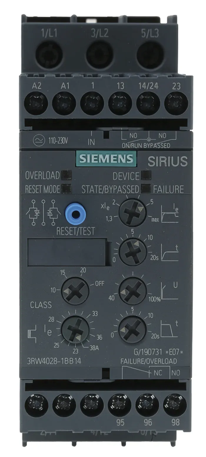 Siemens 3RW4028-1BB14 — SIRIUS 3RW4028 Soft Starter - Drives & Inverters product front view