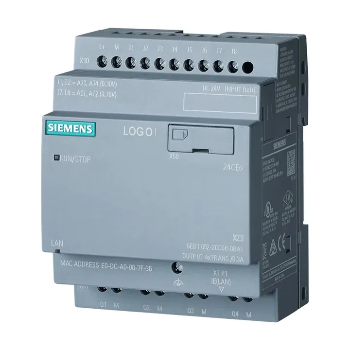 Siemens 6ED1052-1MD08-0BA0 — SIMATIC LOGO! 8 Logic Module - Controllers & PLCs product front view