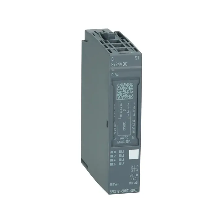 Siemens 6ES7131-6BF00-0BA0 — SIMATIC ET 200SP DI 8x24VDC ST - Controllers & PLCs product front view