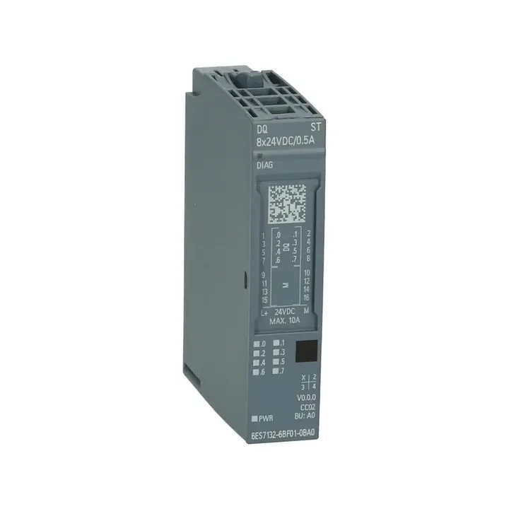 Siemens 6ES7132-6BF00-0BA0 — SIMATIC ET 200SP DO 8x24VDC/0.5A ST - Controllers & PLCs product front view