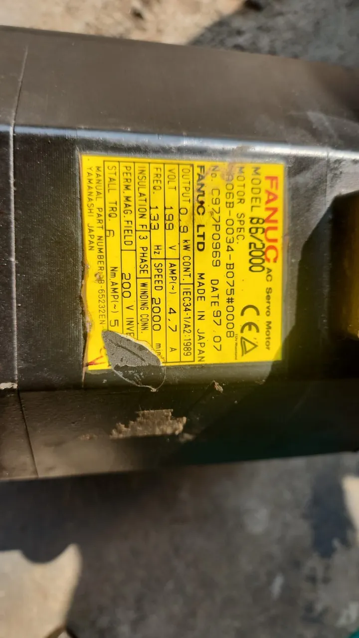 FANUC A06B-0034-B075 — AC Servo Motor - Motors product front view