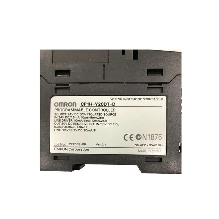 OMRON CP1H-Y20DT-D — CP1H-Y20DT Series Programmable Controller (Plc) - Controllers & PLCs product front view