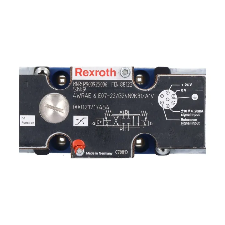 Rexroth R900925006 — Bosch Rexroth 4WRAE6 Series Proportional Directional Valve - Hydraulics & Pneumatics product front view
